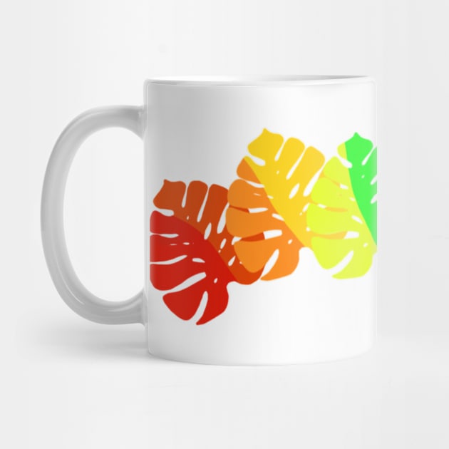 Rainbow Monstera Leaves by HousePlantHobbyist